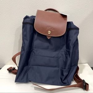 Longchamp Le Pliage Large Backpack Brand New Navy